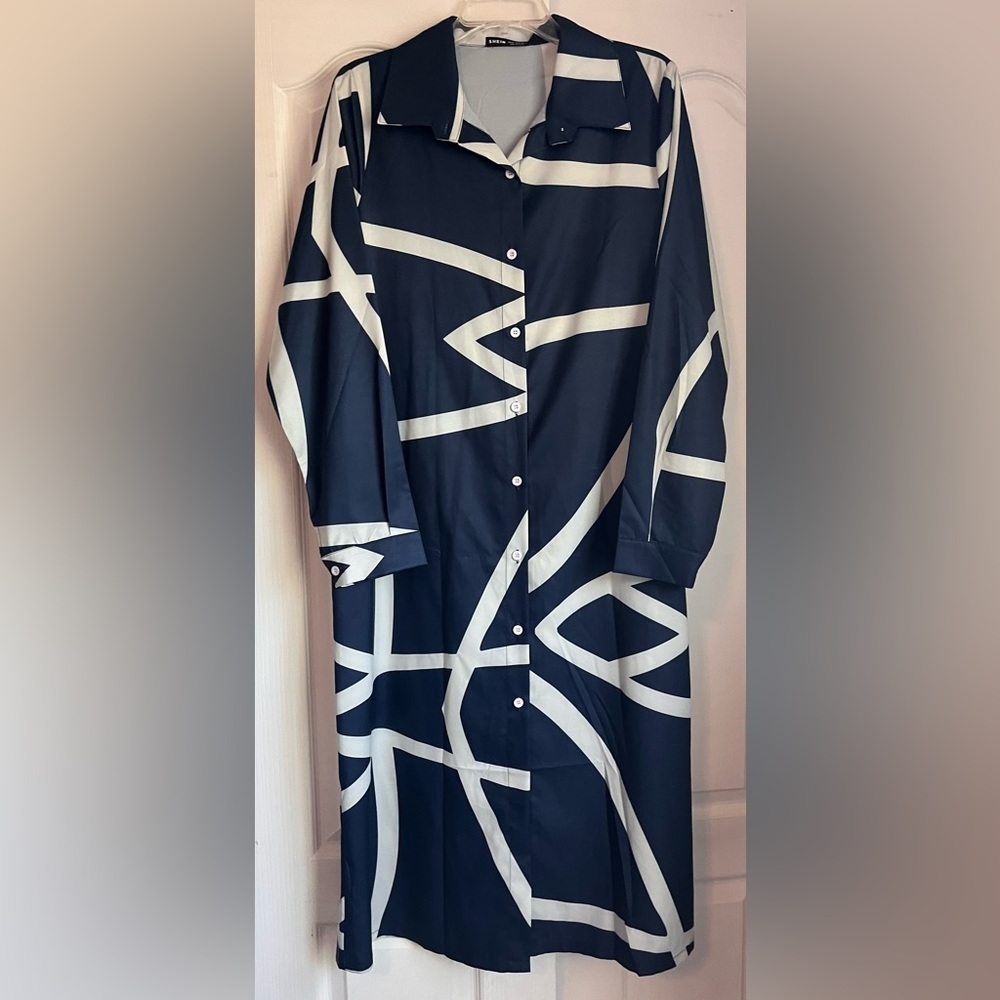 SHEIN 2 Piece Duster and matching wide leg pant